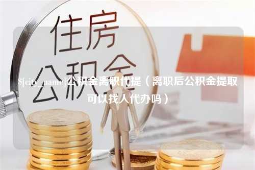 衡水公积金离职代提（离职后公积金提取可以找人代办吗）